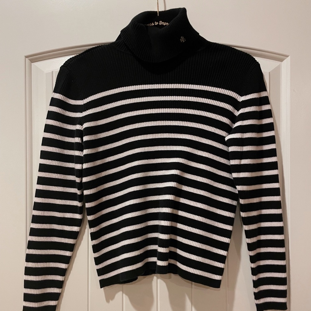 Lauren Ralph Lauren Blue Striped Sweater